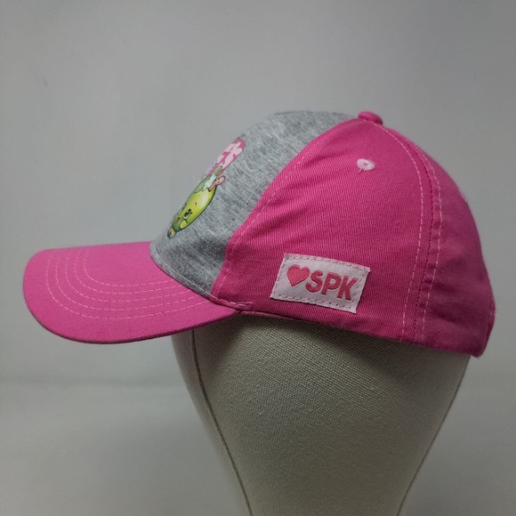 Shopkins Girl's Strapback Hat Pink OSFM Graphic Logo BFF's 2018 100% Cotton - Picture 3 of 8